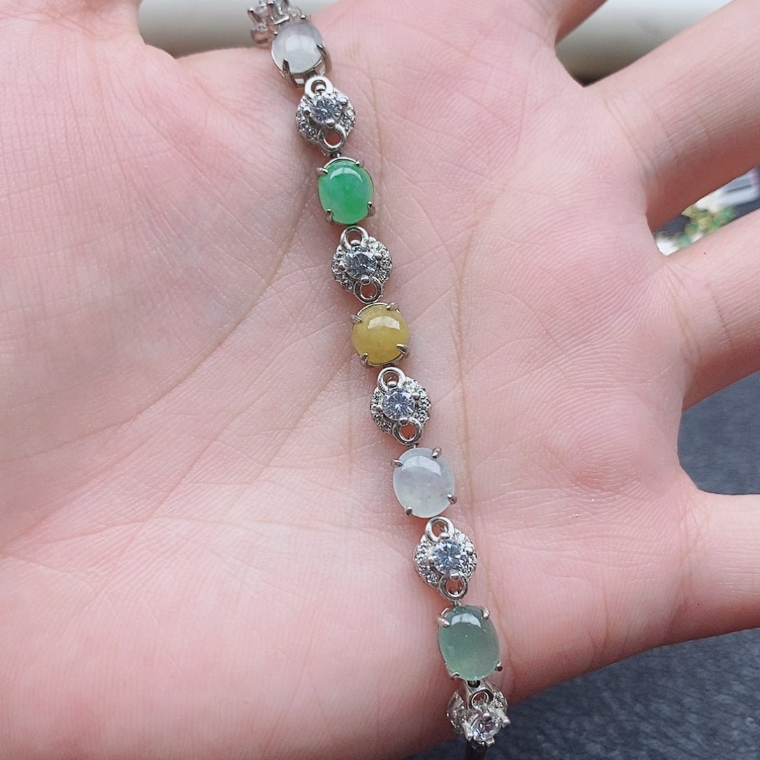 银S925镶嵌戒指翡翠