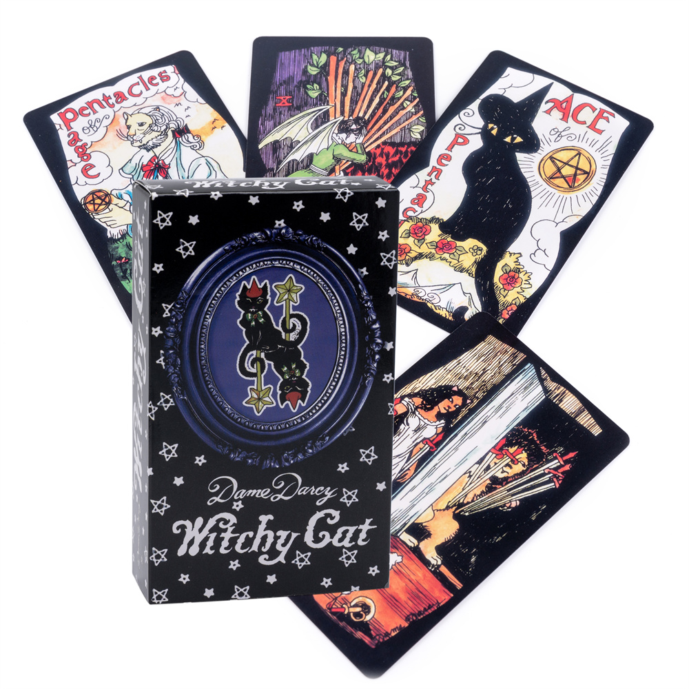 达西夫人 巫师猫塔罗大尺寸12x7cm Dame Darcy WITCHY CAT TAROT 