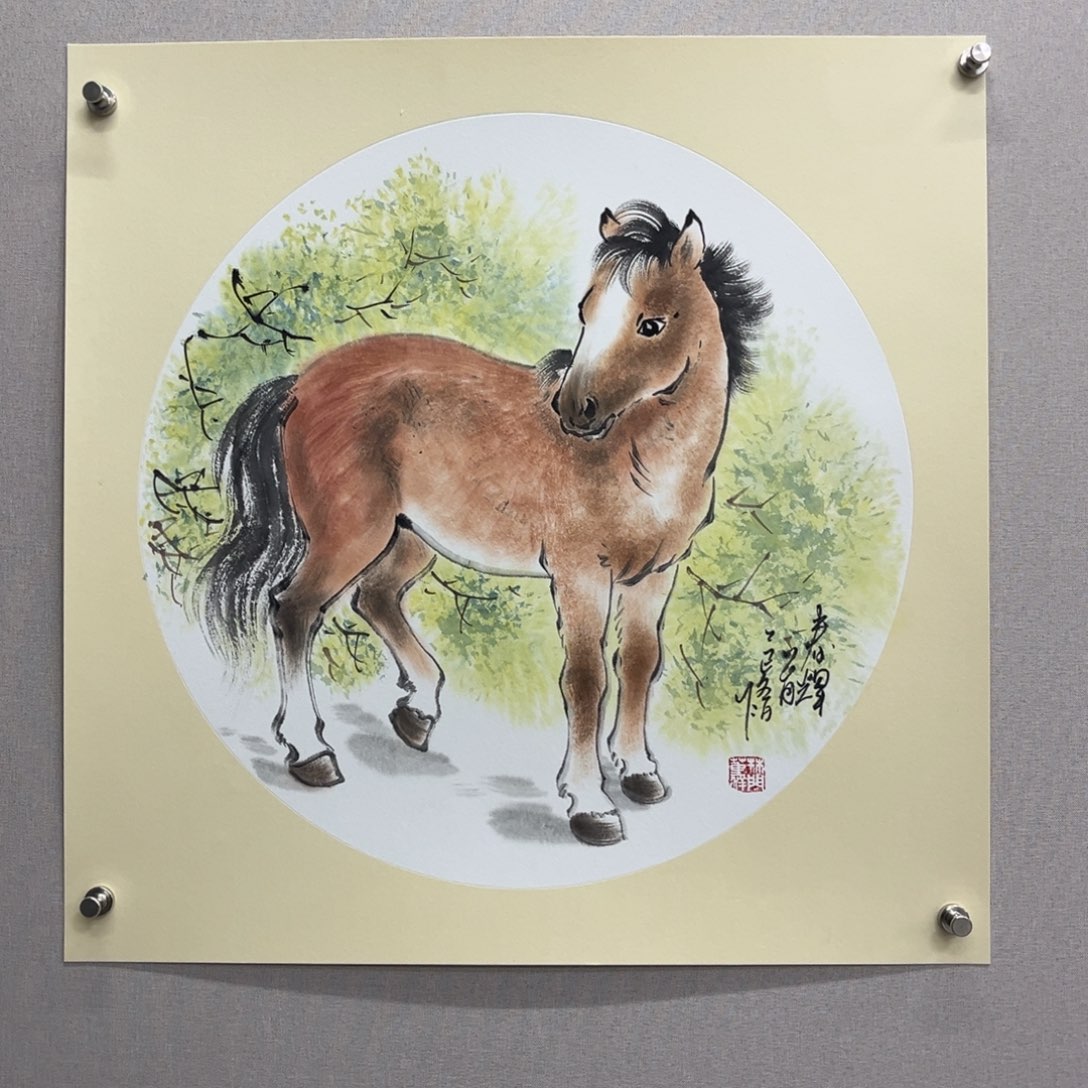 国画艺术家真人手绘