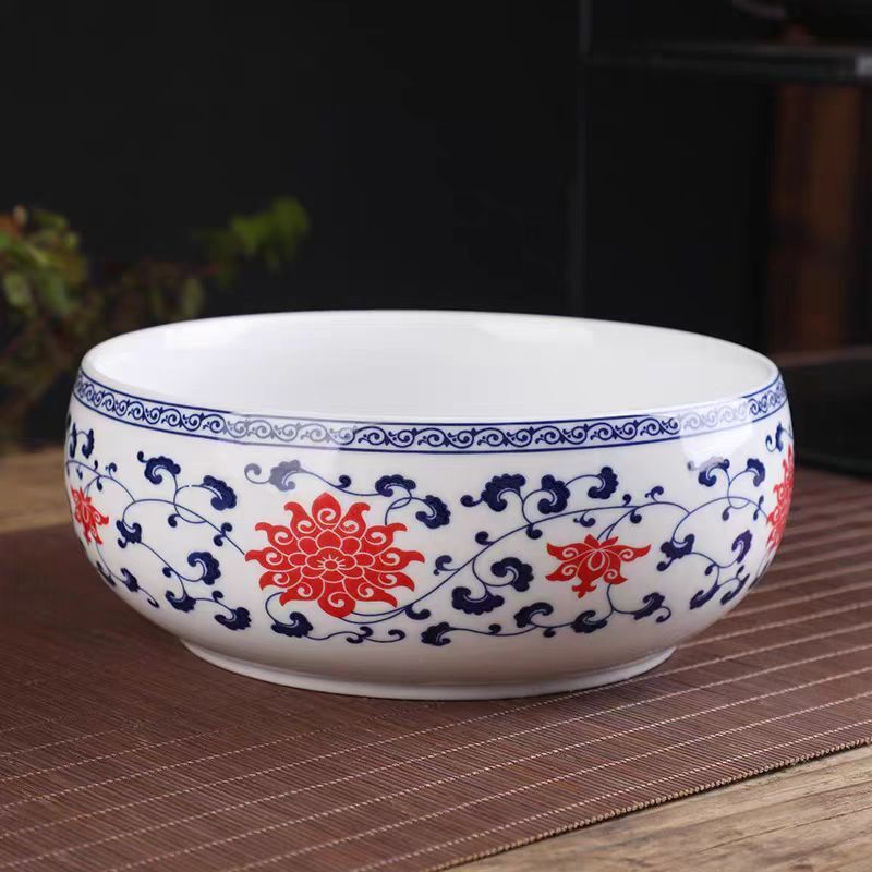 红福花勾滕茶洗-4243