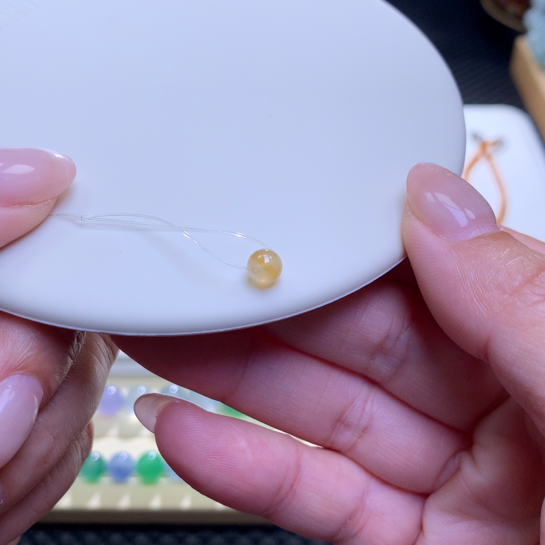 未镶嵌手链翡翠翡翠珠子卡5.5