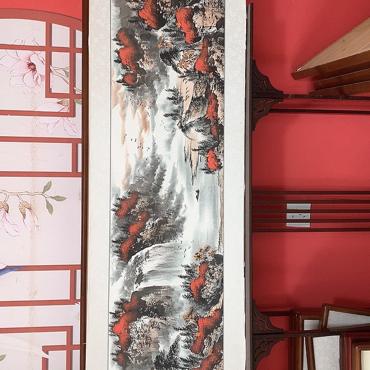 国画带框47✖️162手绘包邮