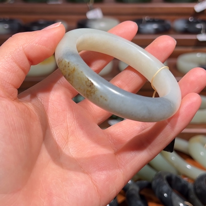 和田玉（子料）未镶嵌手镯54.6圈口