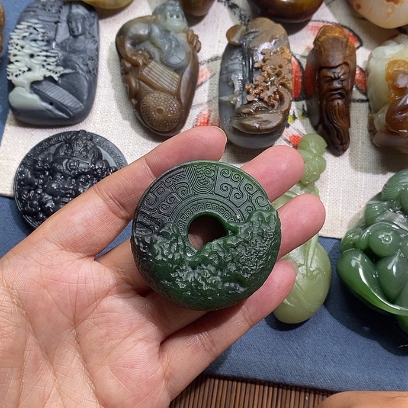 【闪购商品】和田玉把件未镶嵌止**行定制