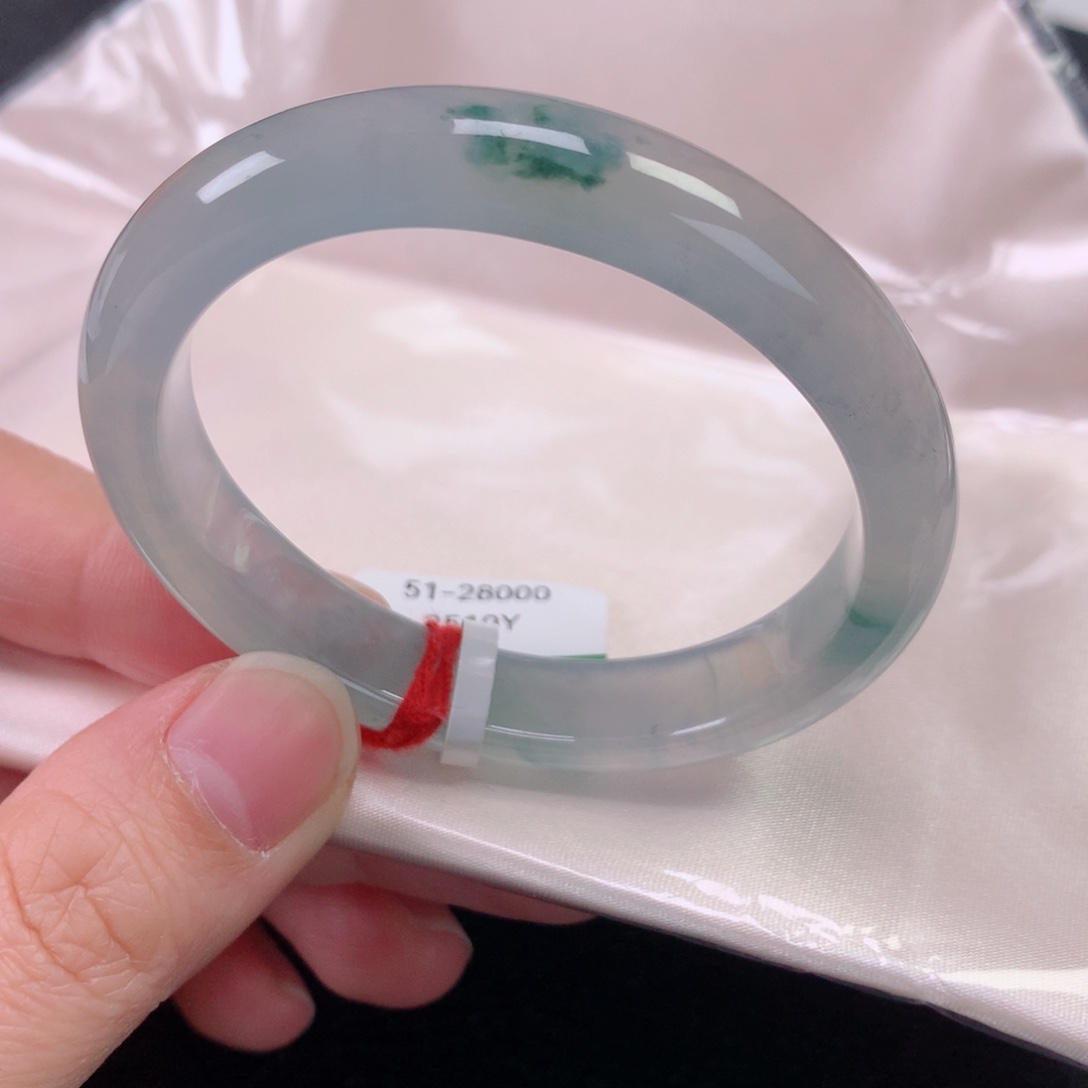 未镶嵌手镯翡翠缅甸天然翡翠手镯51贵妃