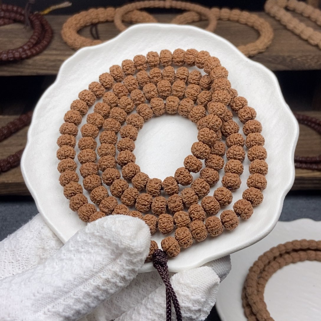 厂***家吊坠金刚菩提原生态老树平头细纹108