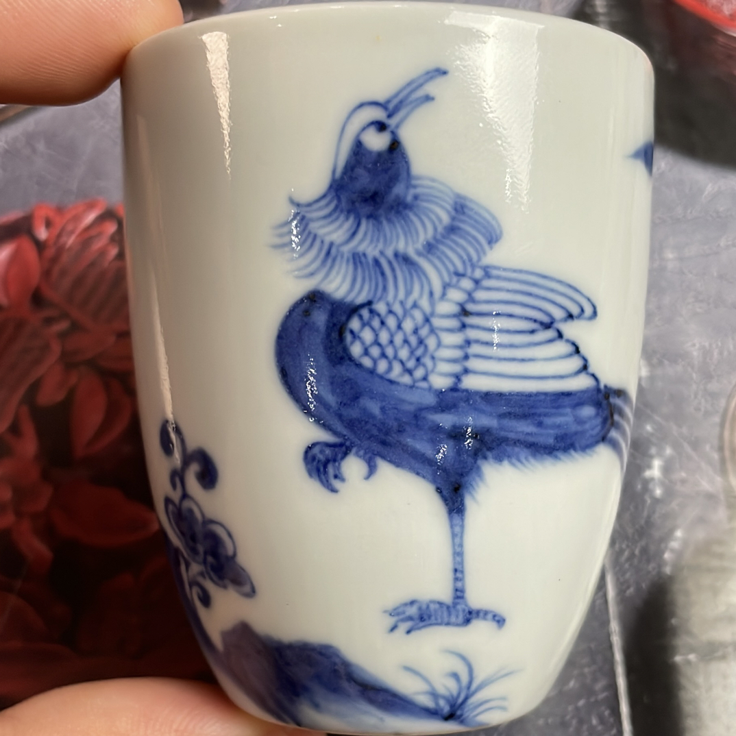 付明华柴天工造物-陶瓷锦鸡手雷杯茶杯