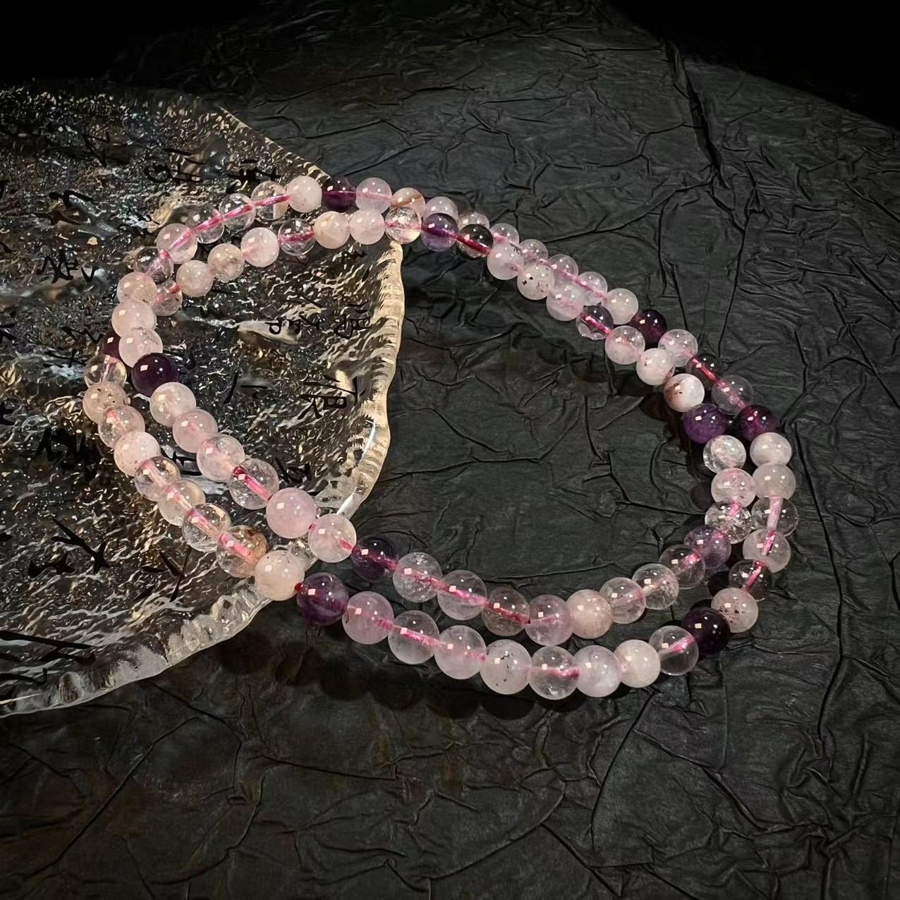 S2970【貝勒爺】水晶跳珠多圈手串（多样性发其一）