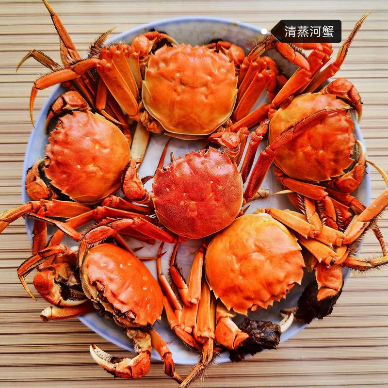 【活蟹】大闸蟹公  单只3两左右，3斤，7/8只，10/11只，不保爪全