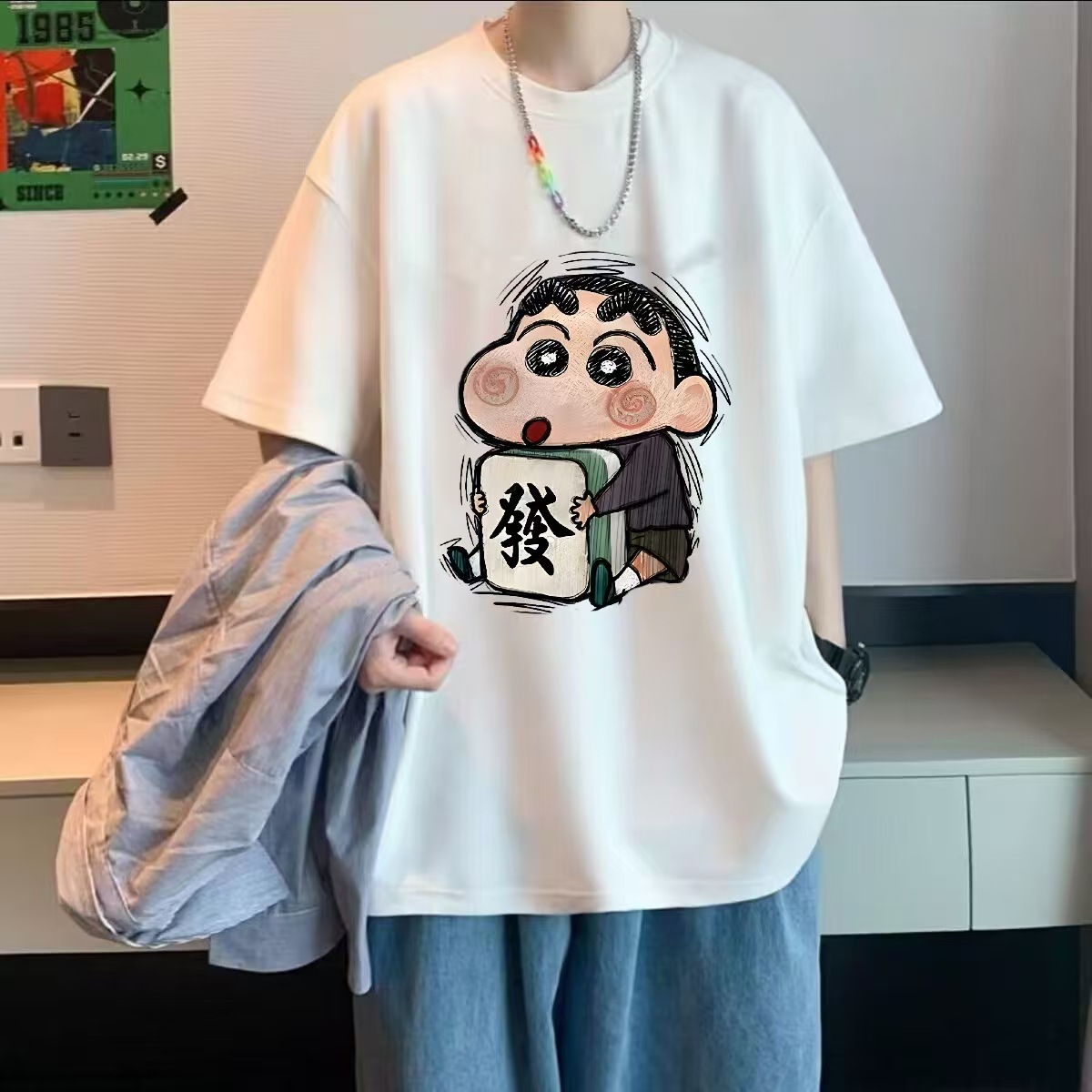 【夏季清仓】美式夏季潮牌港风宽松半袖青少年运动t恤ins休闲T恤
