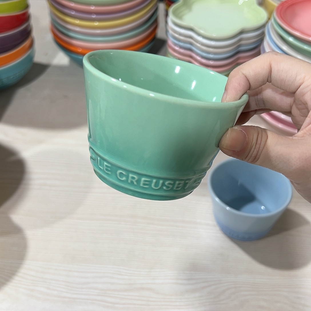 陶瓷 烘焙++杯 青羽色一个