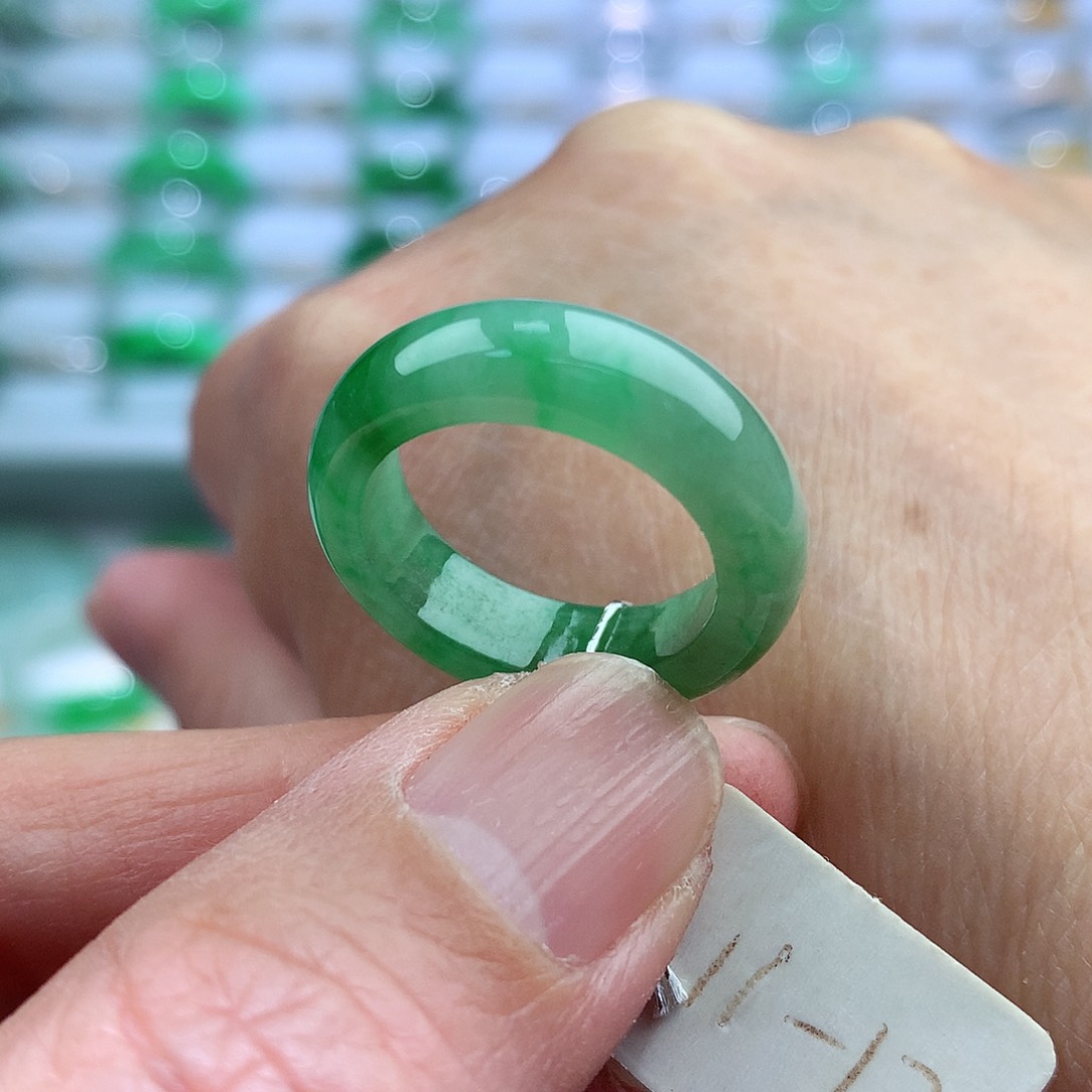 未镶嵌戒指翡翠11-12号