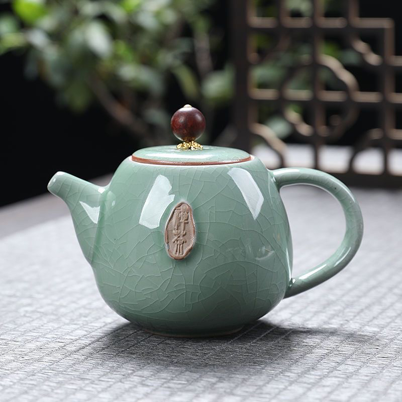 品牌《禅茶》哥窑茶壶/容量200毫升高档