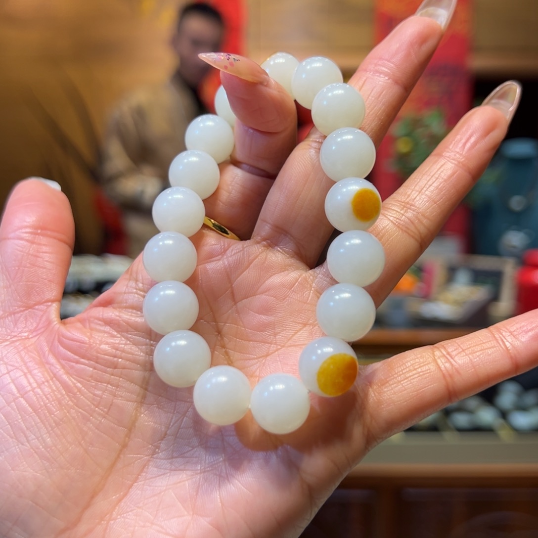 和田玉手链未镶嵌12