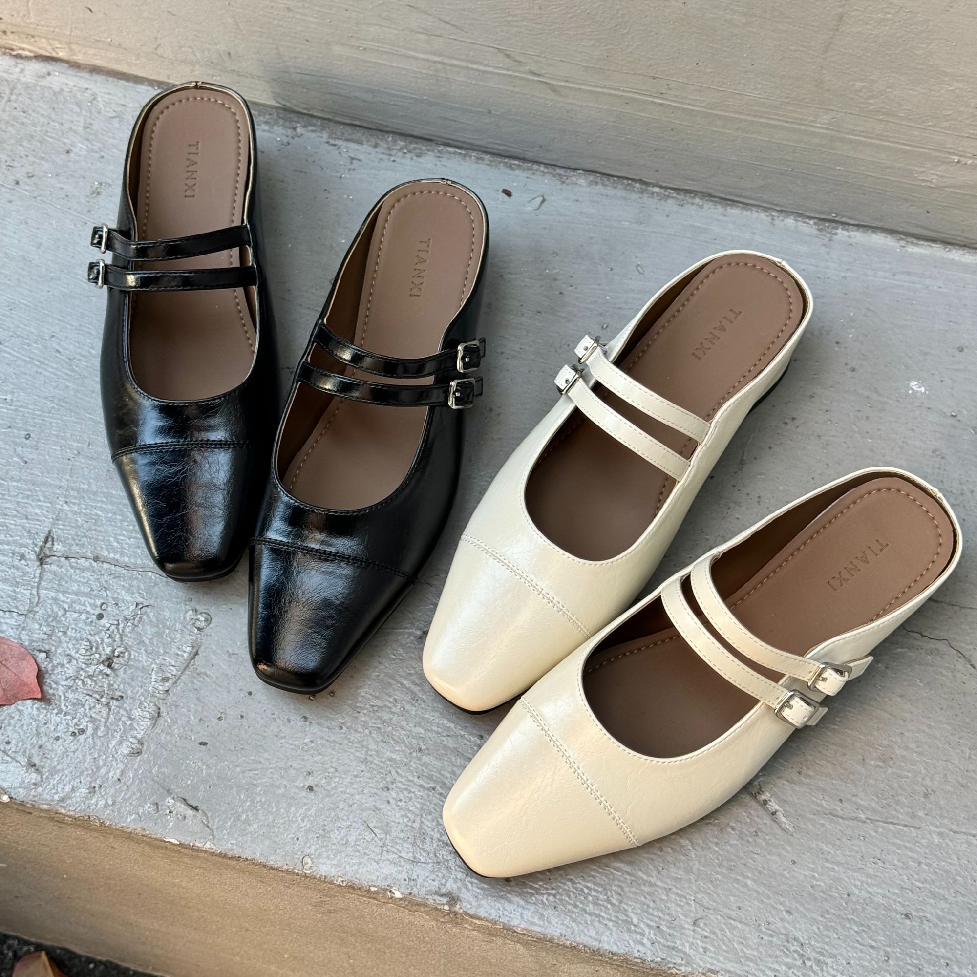 法式一脚蹬气质春夏百搭日常通勤包头半拖鞋女2025新款