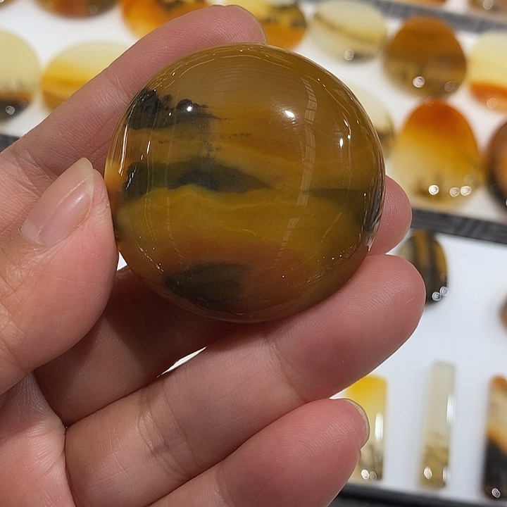 石英质玉（黄龙玉）未镶嵌颈饰