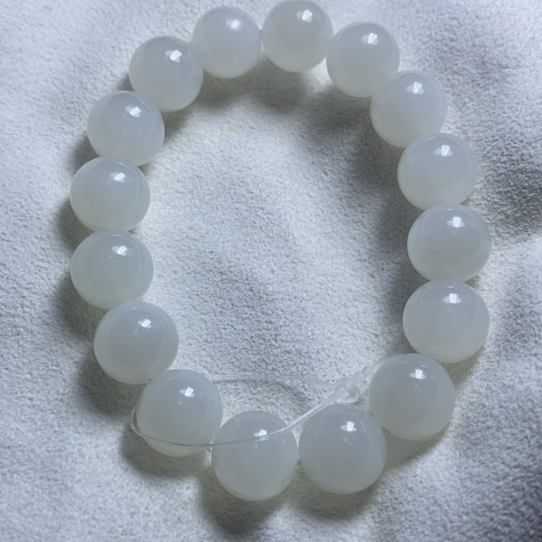 和田玉手链未镶嵌羽*