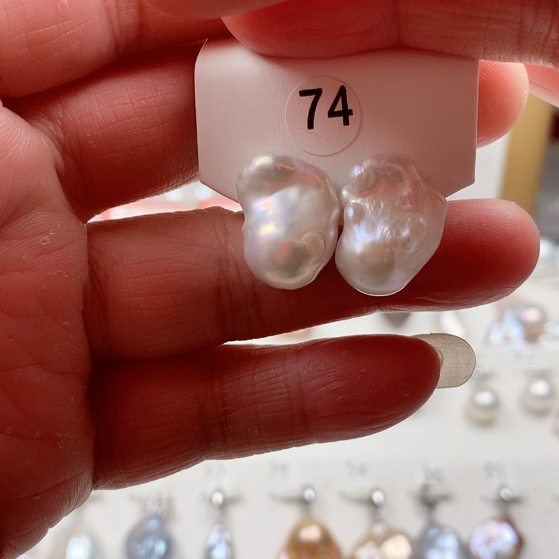 淡水珍珠银S925镶嵌颈饰