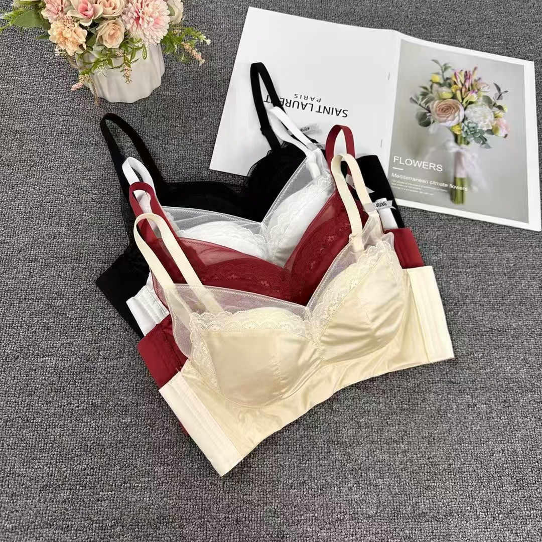 889#新款软杯舒适内衣女小胸聚拢显大上托收副乳防下垂文胸