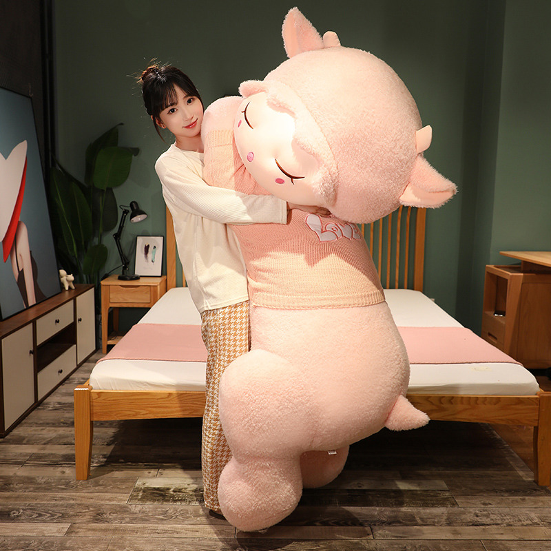 超大号趴趴羊毛绒玩具公仔可爱羊驼玩偶布娃娃睡觉抱枕生日礼物女