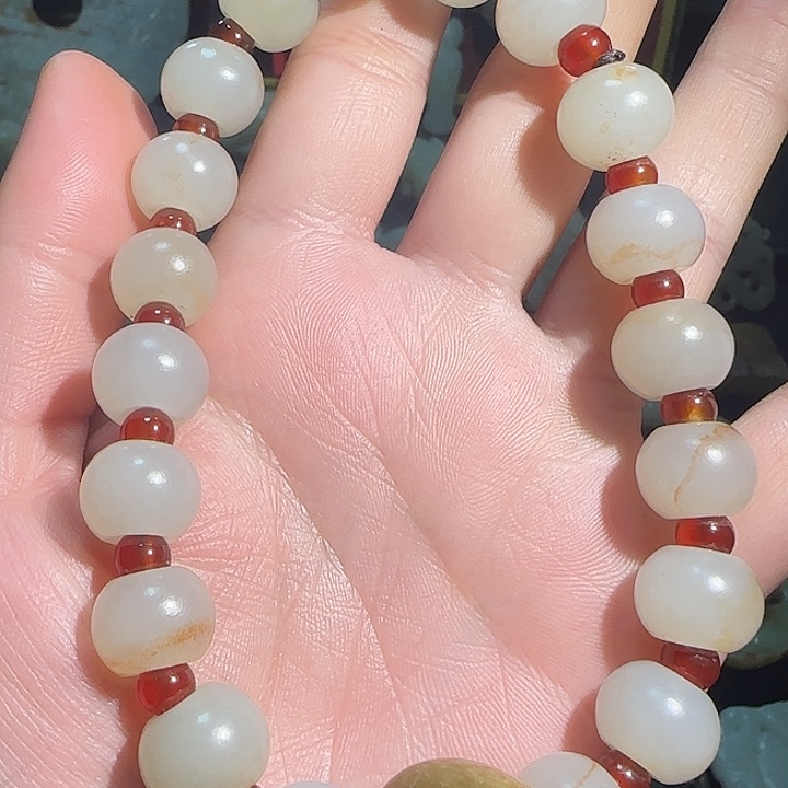 和田玉未镶嵌套链