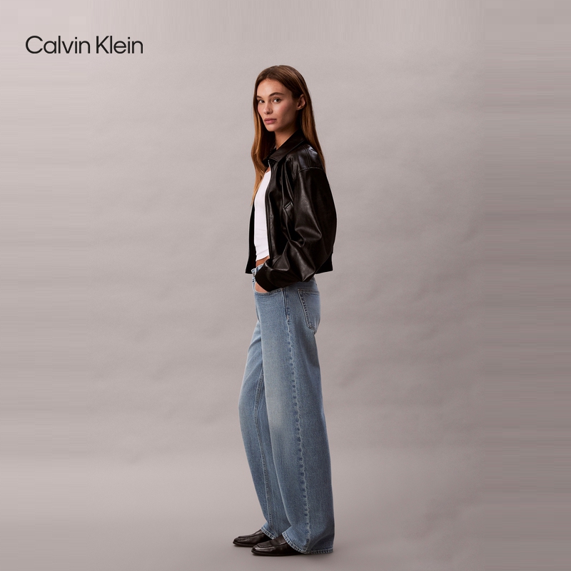 【复刻90系列】CK Jeans25春秋女美式直筒牛仔裤47B908G