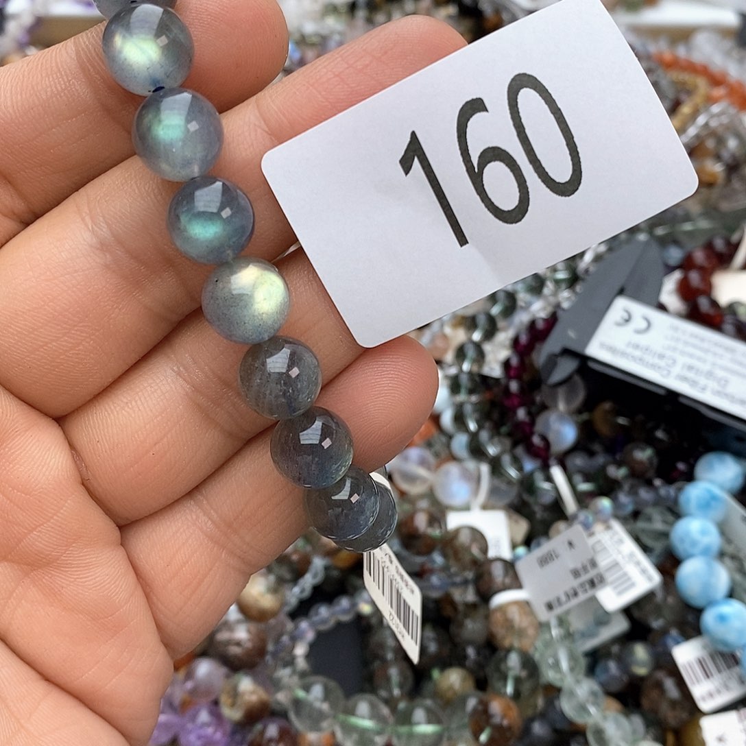 拉长石手链未镶嵌手链