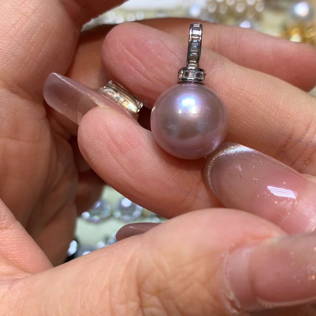 淡水珍珠颈饰银S925镶嵌