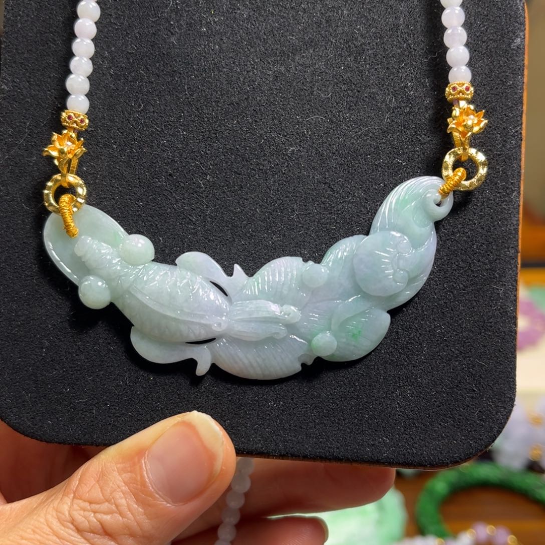 翡翠未镶嵌颈饰天然翡翠