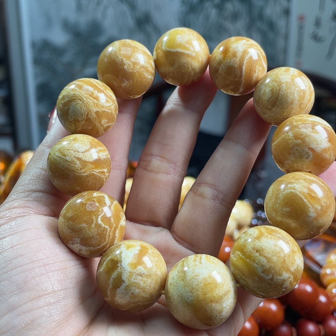 琥珀手链未镶嵌柄*琥珀蜜蜡07