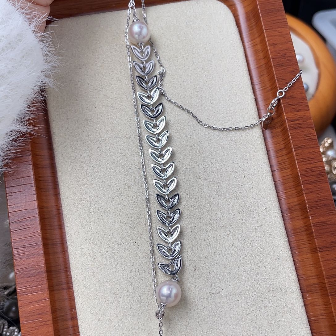 银S925镶嵌颈饰海水珍珠