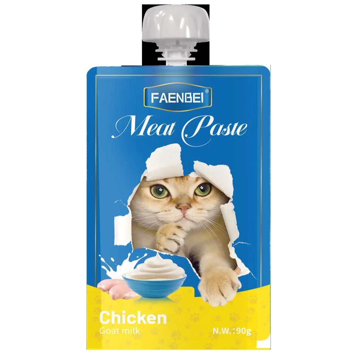 猫咪全价零食湿粮吸嘴肉酱包发腮强壮骨骼美毛淡泪痕
