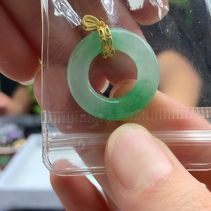 翡翠银S925镶嵌颈饰