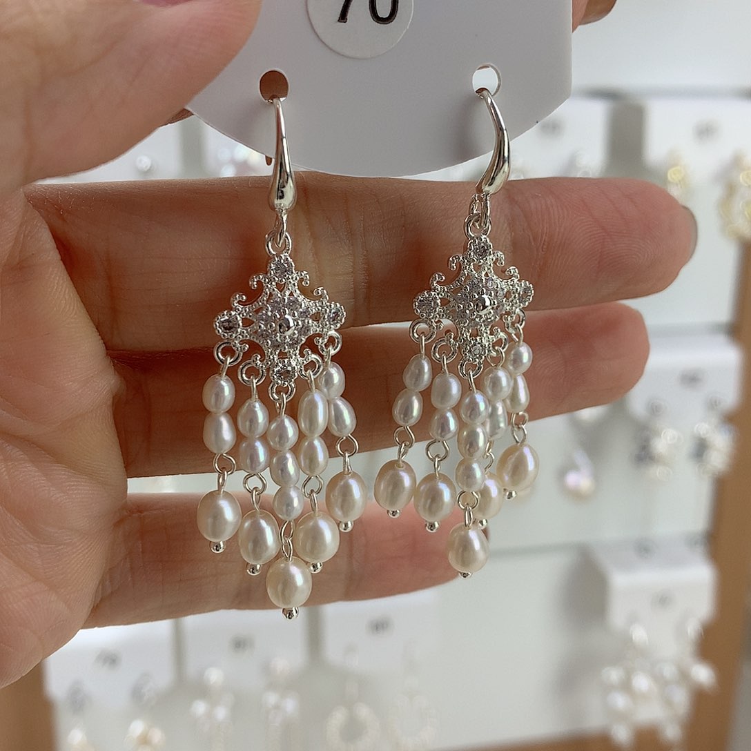 未镶嵌耳饰淡水珍珠