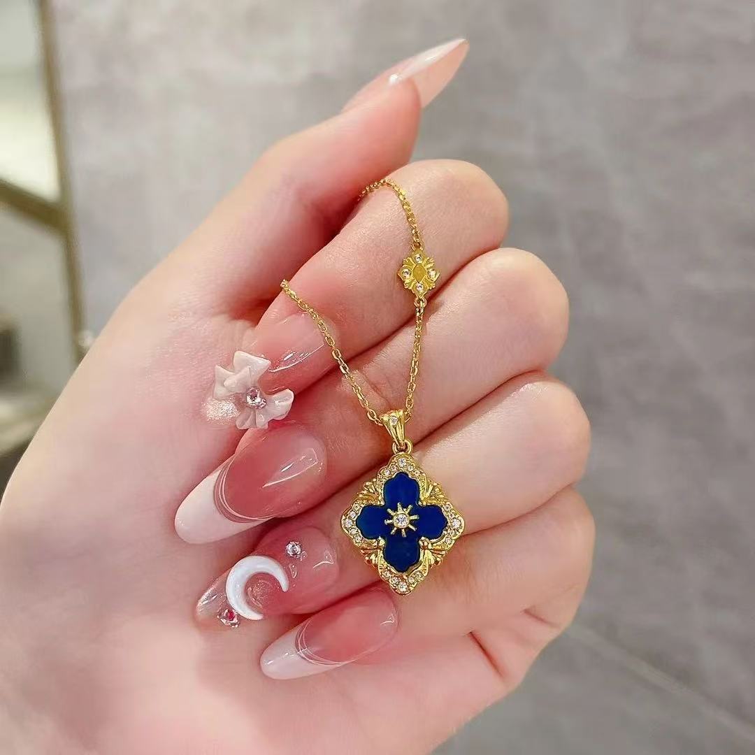 足金999 黄金首饰 5D镶嵌莫桑148 套链 精致时尚镶嵌款