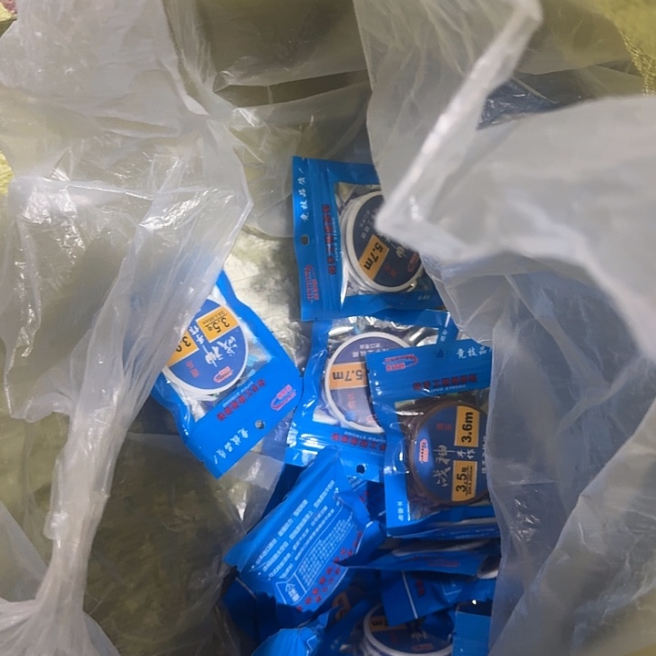 随机发40包蓝色独立包装线组大线号居多