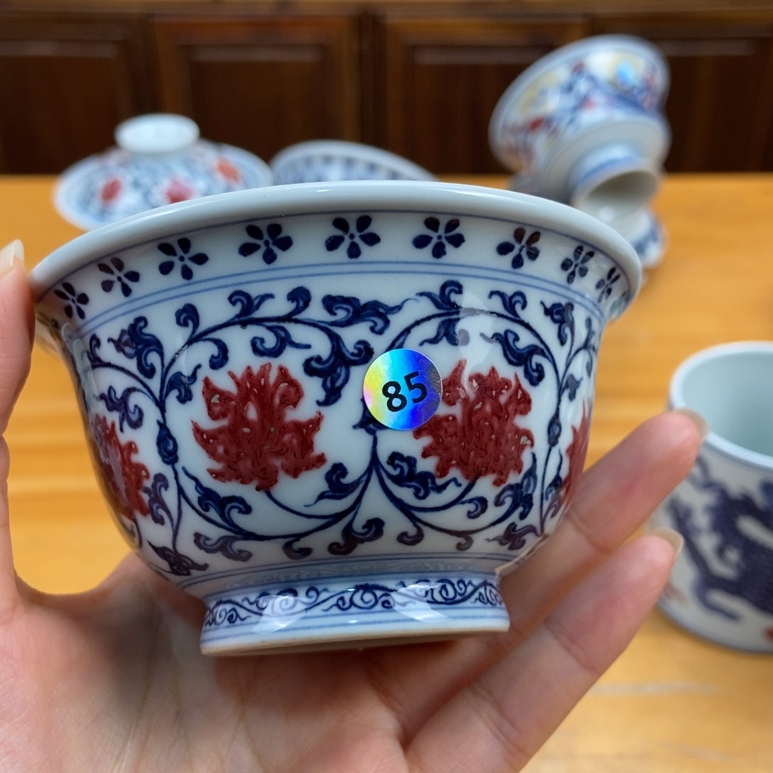 手绘现代茶具非古董