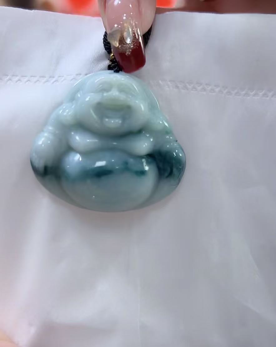 天然翡翠A货孤品吊坠123