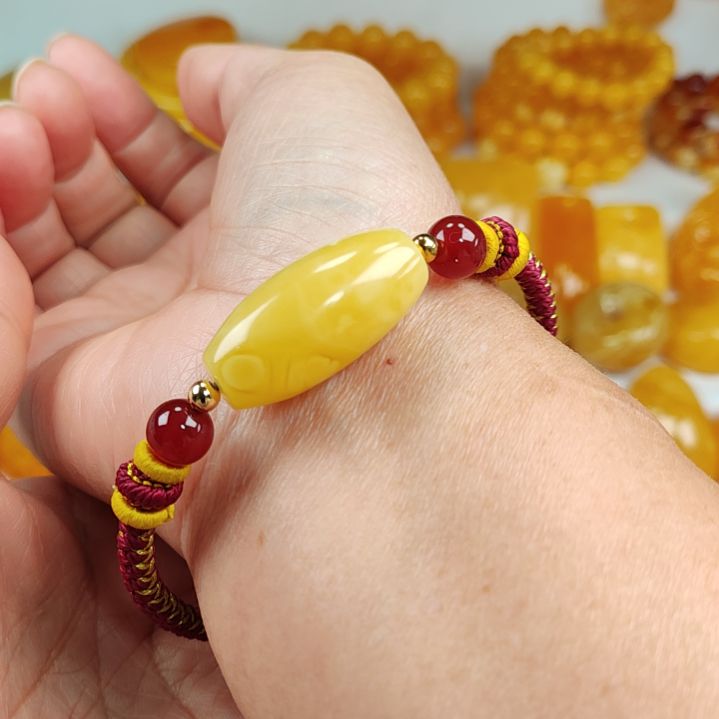 琥珀手链未镶嵌手链