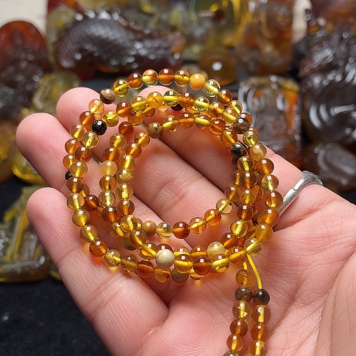 琥珀未镶嵌颈饰4➕多宝102