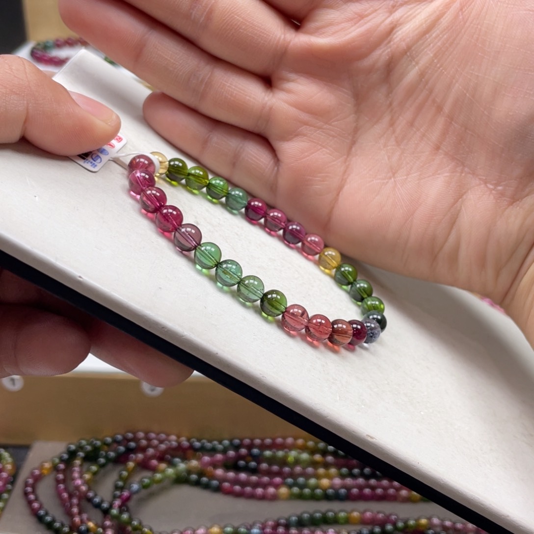 碧玺手串未镶嵌6.5mmmmmmmmmmmmmmmmmmm