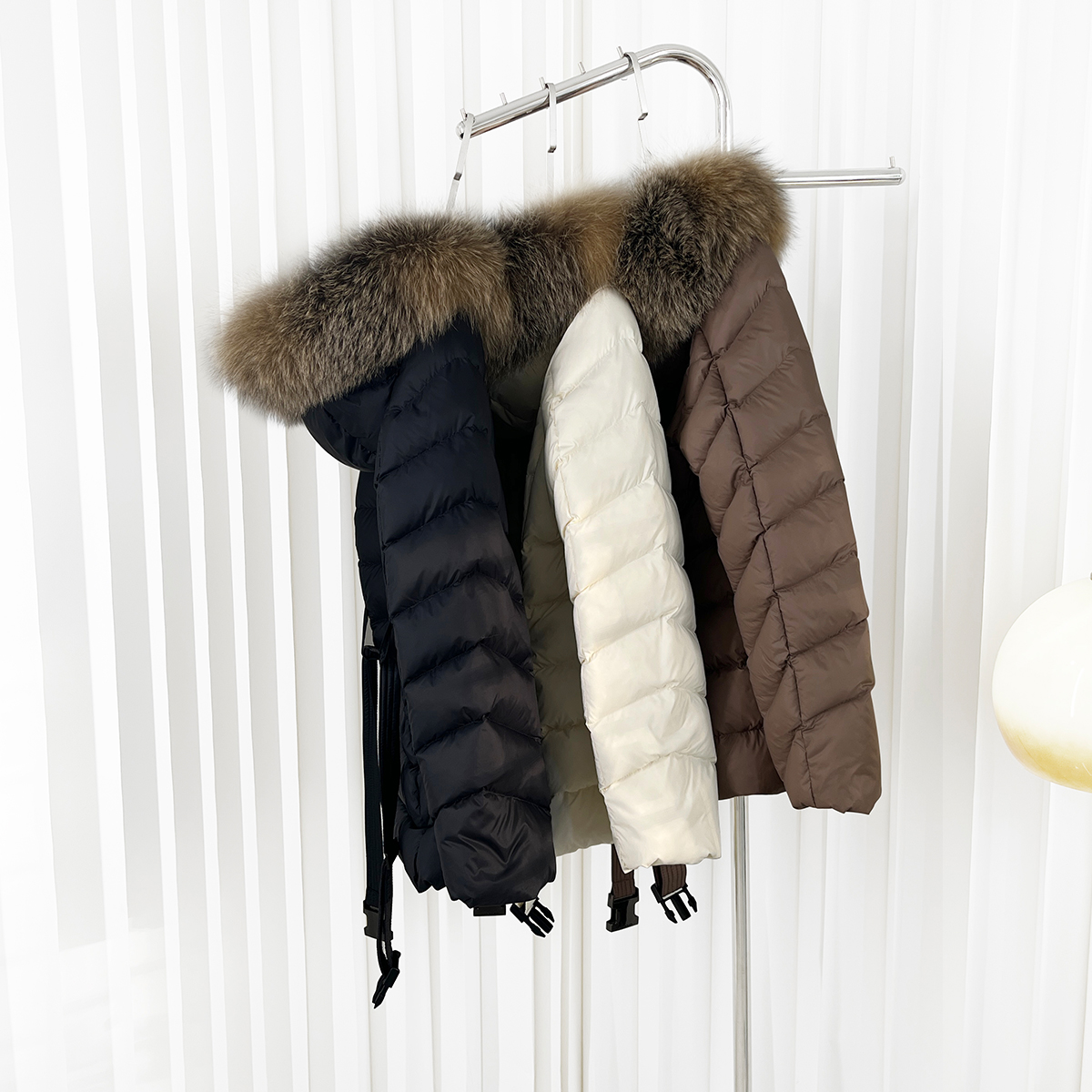 木巨17K剪刀Cupido~大毛领腰带羽绒服248