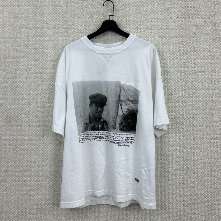 未使用 DIOR/迪奥 白色海报款T恤   000404