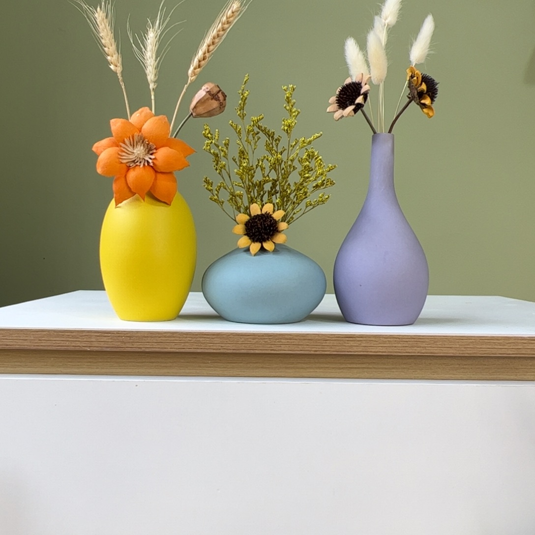 陶瓷花瓶陶瓷花瓶带花高度20-30厘米左右