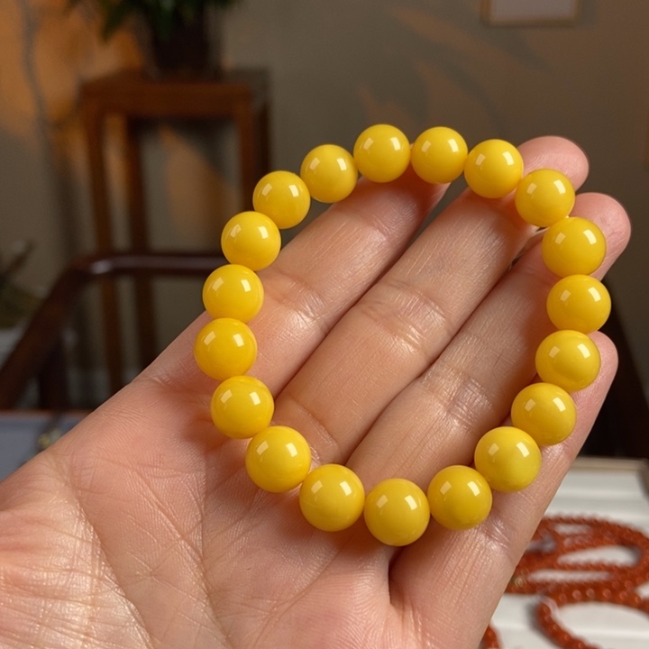 琥珀手链未镶嵌蜜蜡手串10