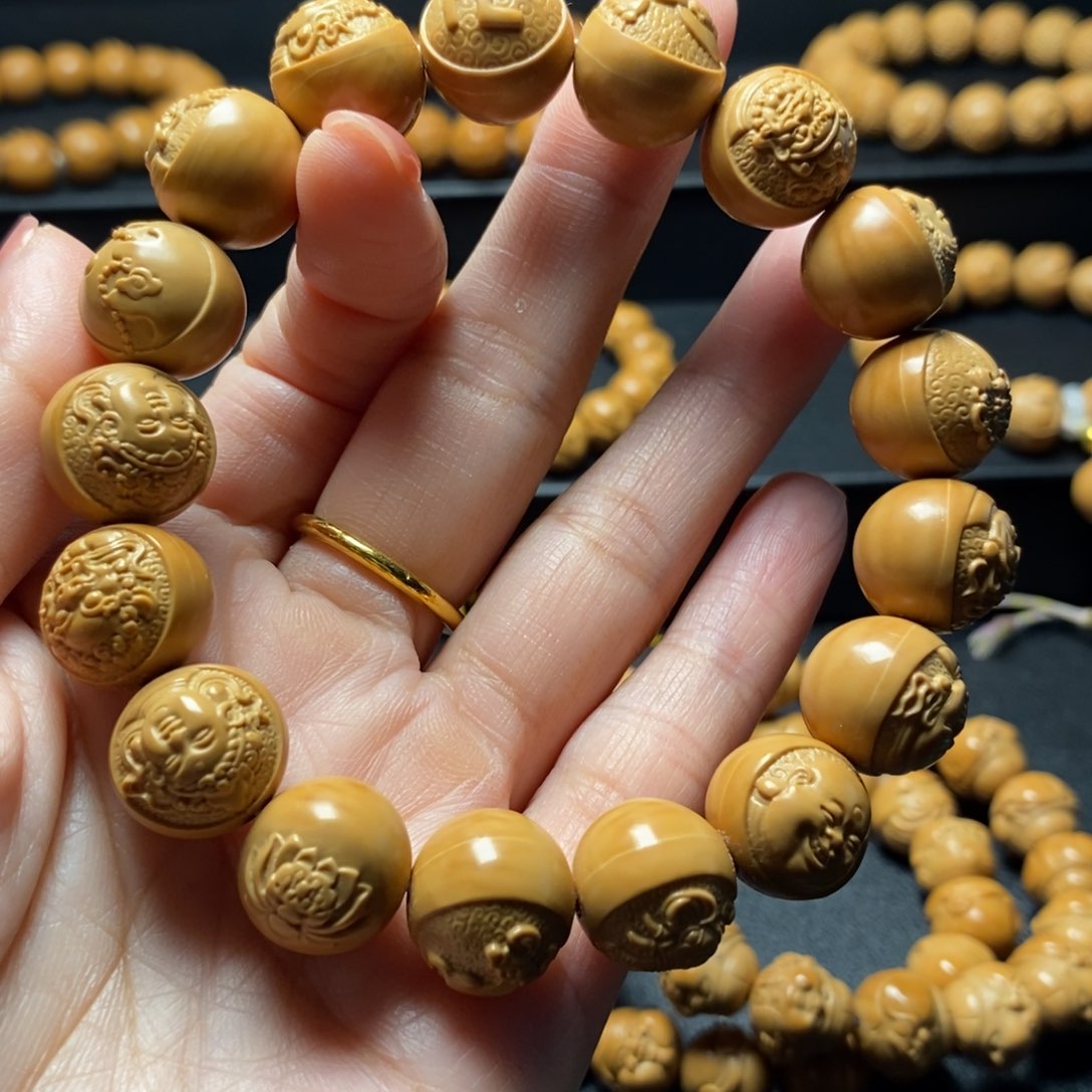 手串猴头核桃八宝佛