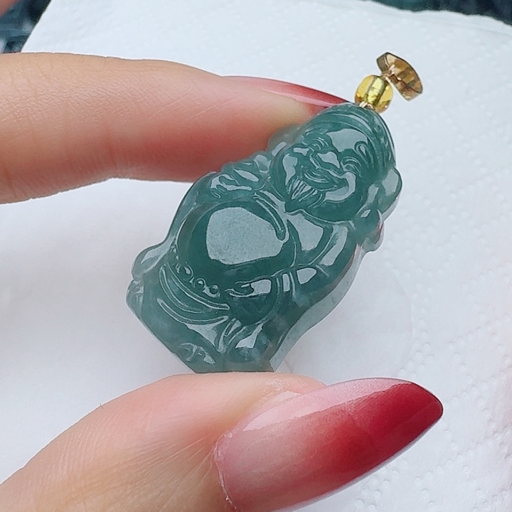 颈饰未镶嵌翡翠天然的A货翡翠多样性发其一