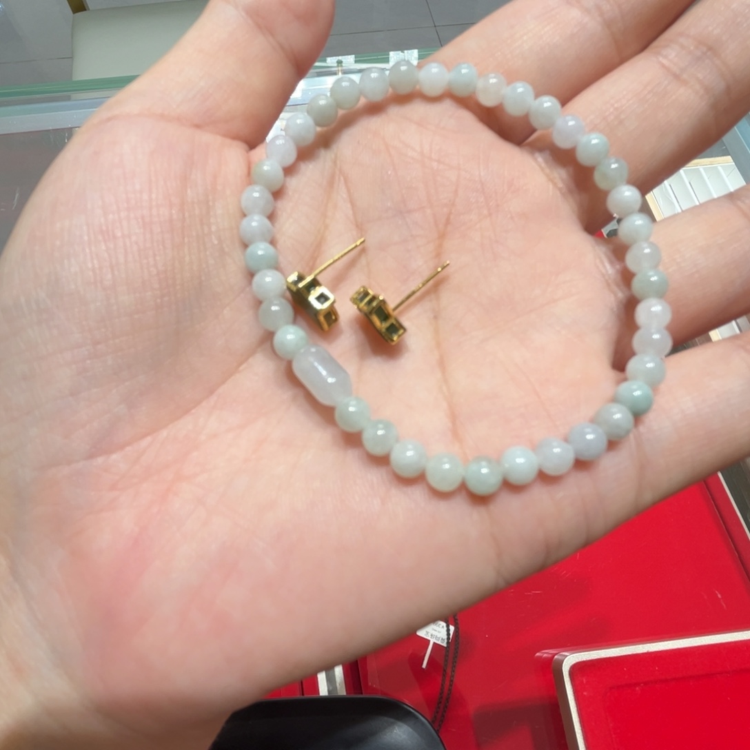 翡翠未镶嵌手镯天然缅甸翡翠手串