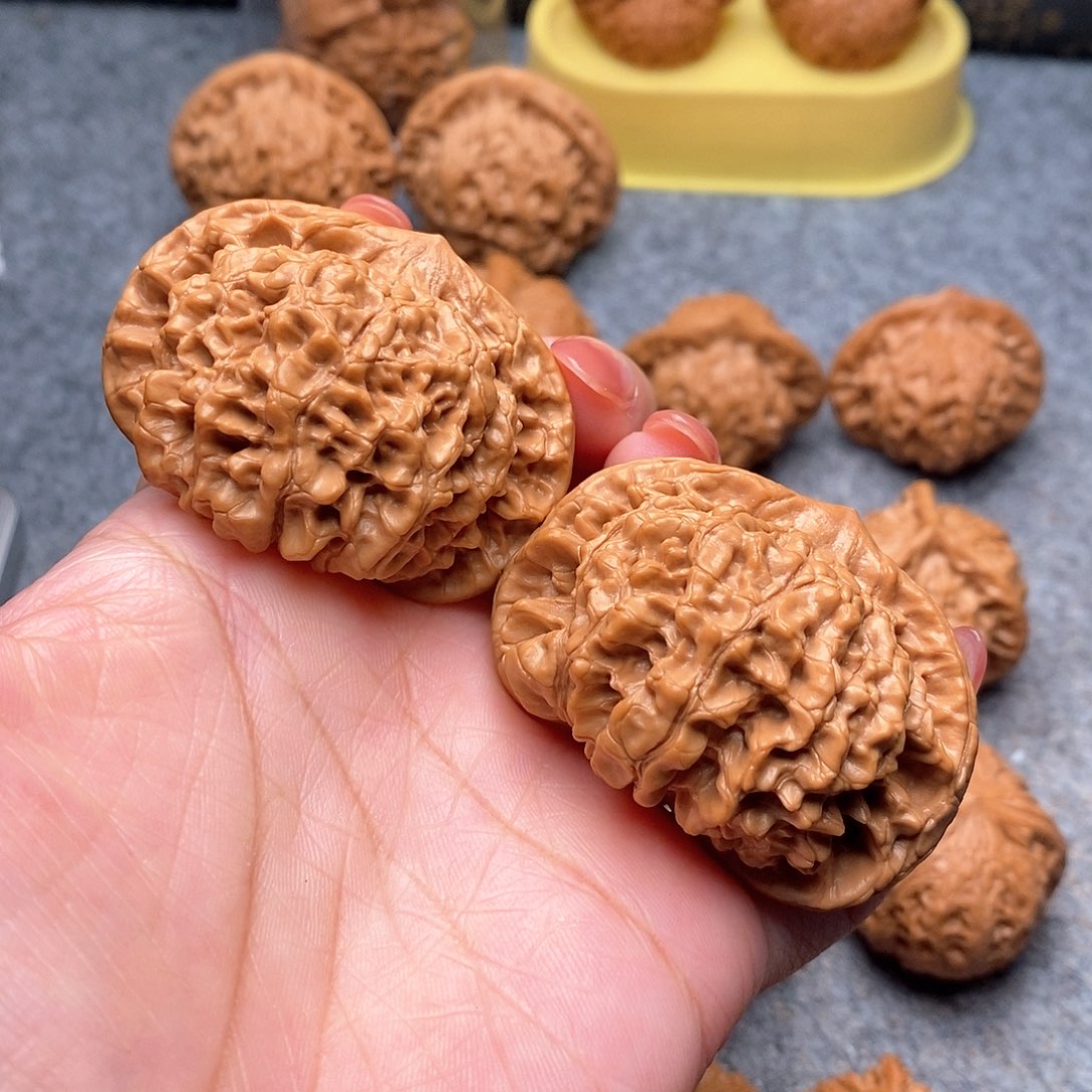 文玩核桃把件精品官帽52全品