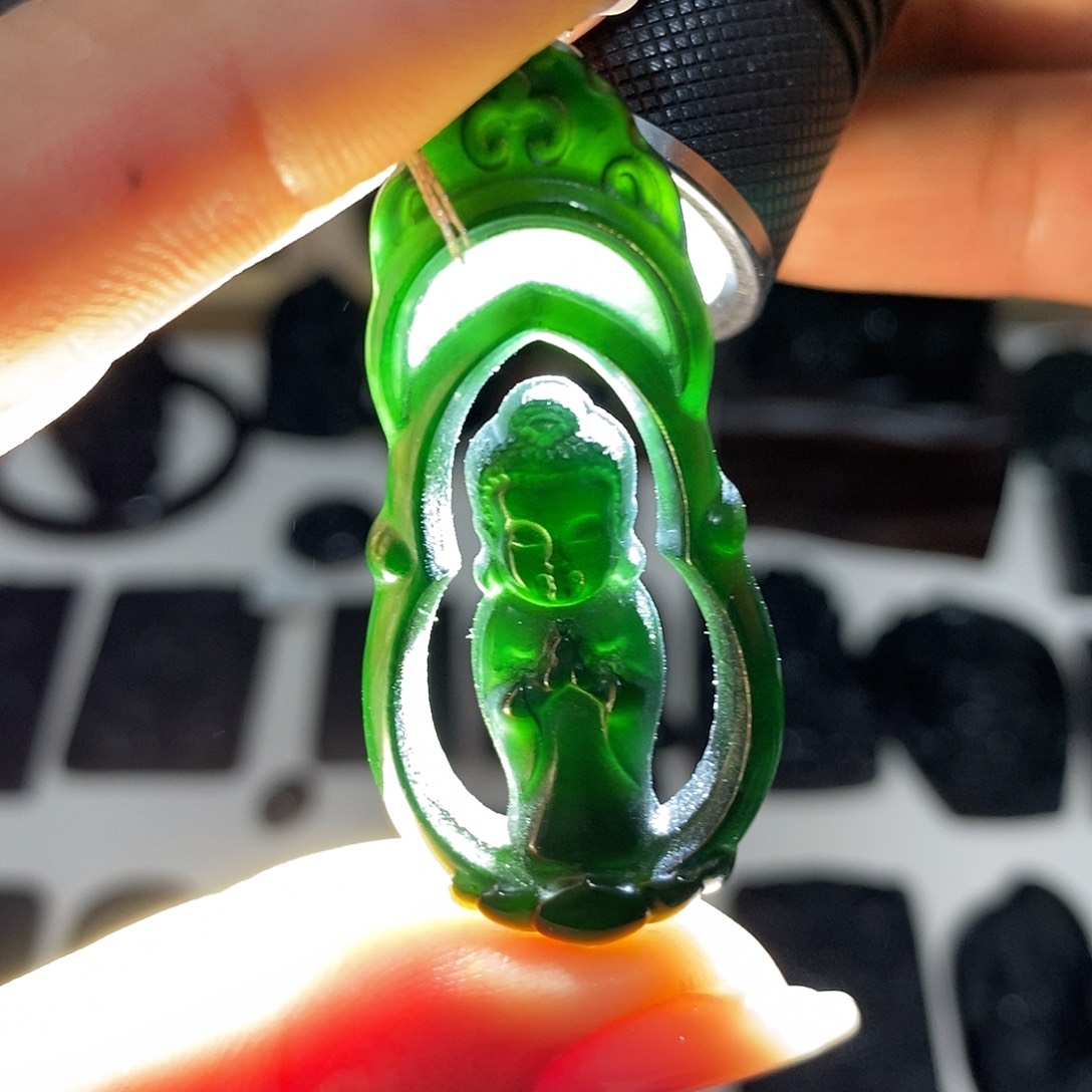 岫玉未镶嵌纯天然岫玉颈饰